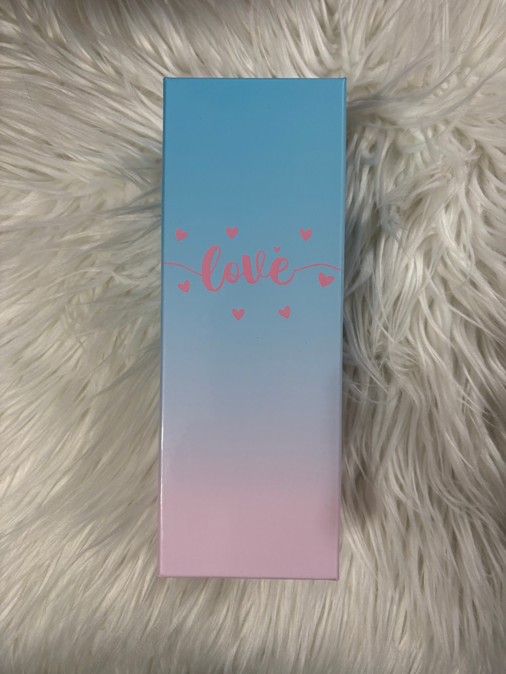 NWT Pastel Ombre 'Love' Decorative Box with soft cozy socks - Picture 2 of 2